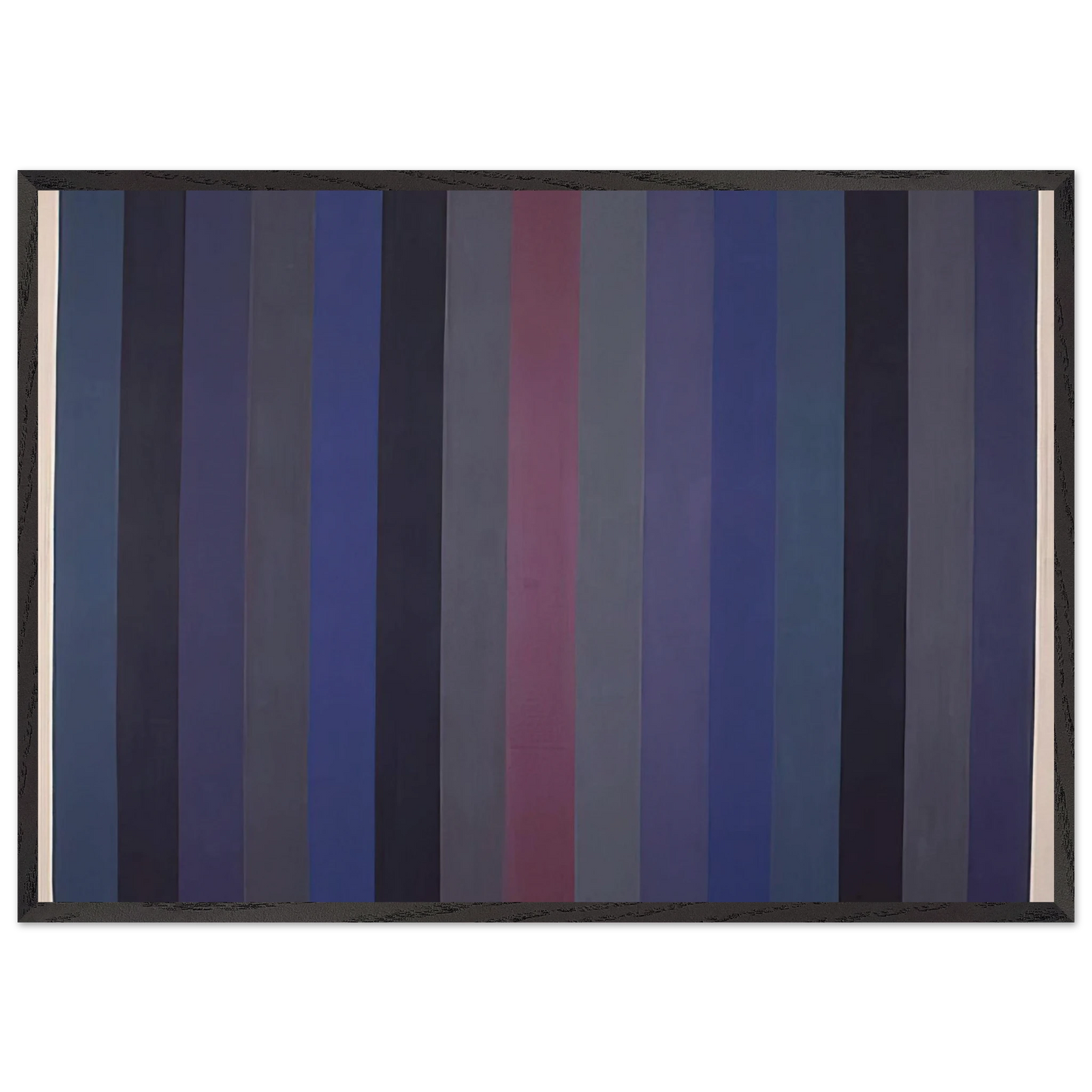 Voodoo - 1984 - Gene Davis 70x100 cm / 28x40 inches Framed Art Print – Black Wooden Frame