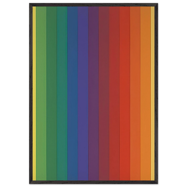 Spectrum IV - Ellsworth Kelly 70x100 cm / 28x40 inches Framed Art Print – Black Wooden Frame