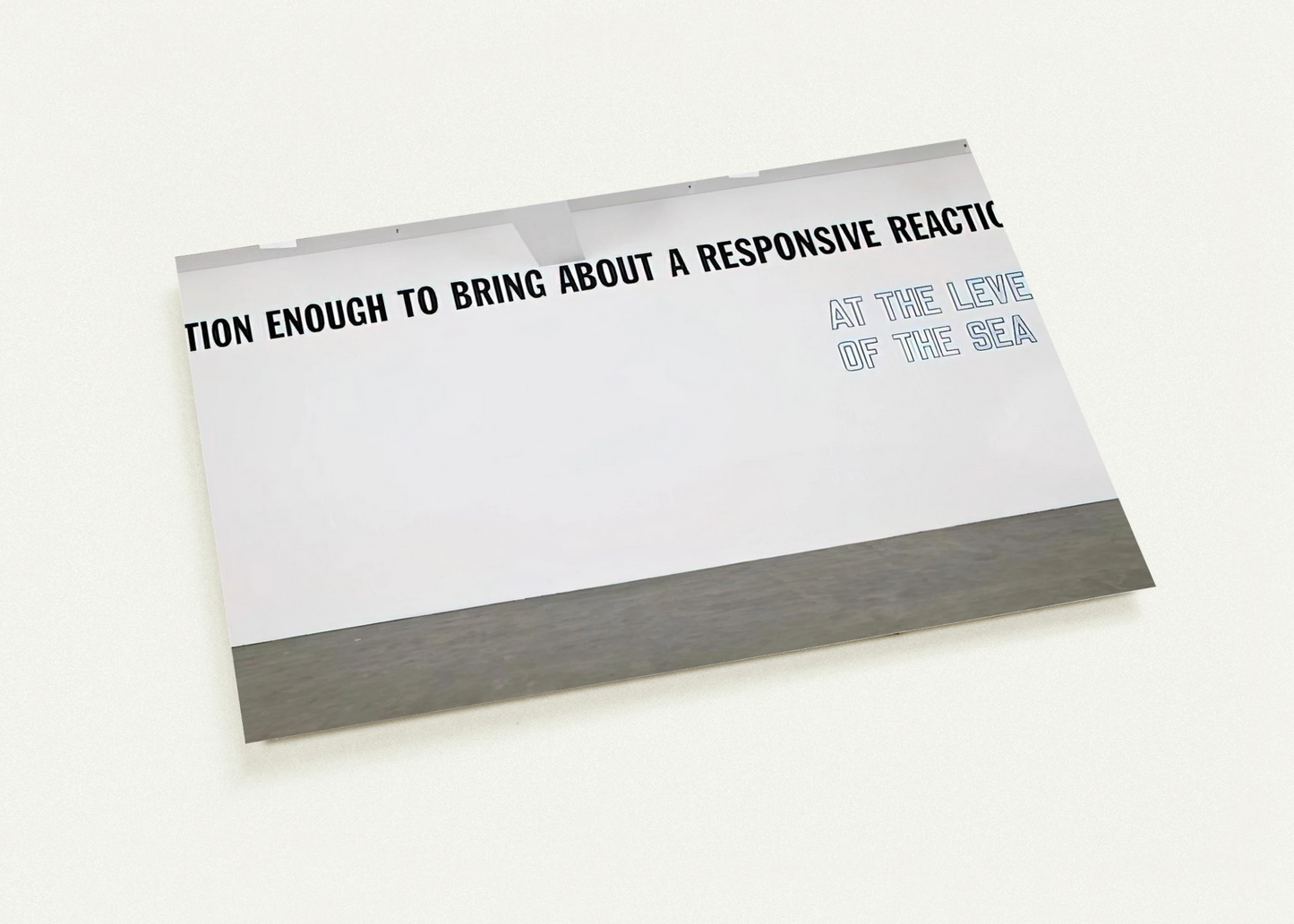 Motion Enough to Bring About... - 2008 By Lawrence Weiner Pack of 10 Post Cards | Lawrence Weiner Post Cards | A6 (10.5 x 14.8 cm) - 4.1 x 5.8 inches