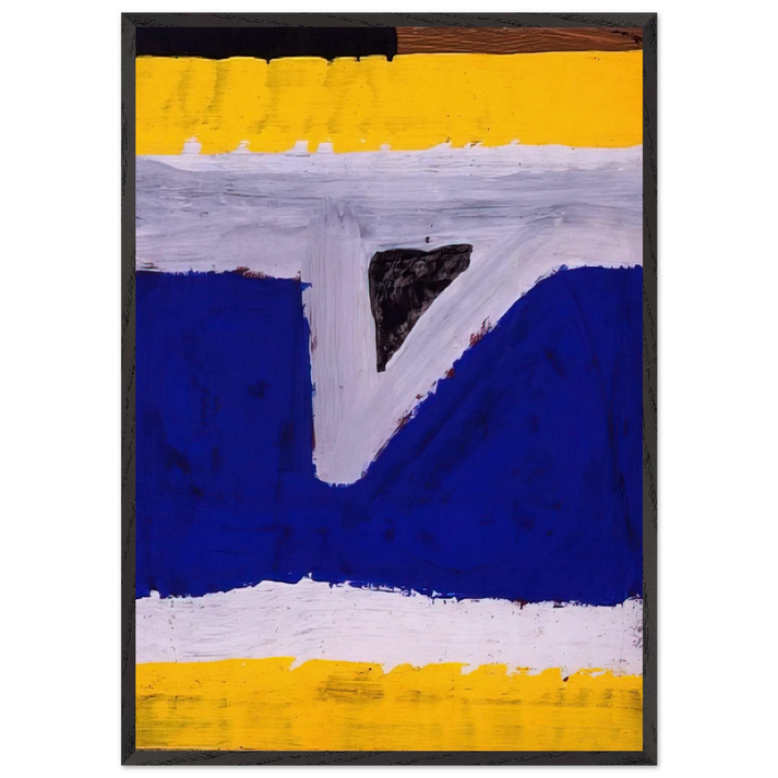 Untitled G-60-06 - Al Held 70x100 cm / 28x40 inches Framed Art Print – Black Wooden Frame