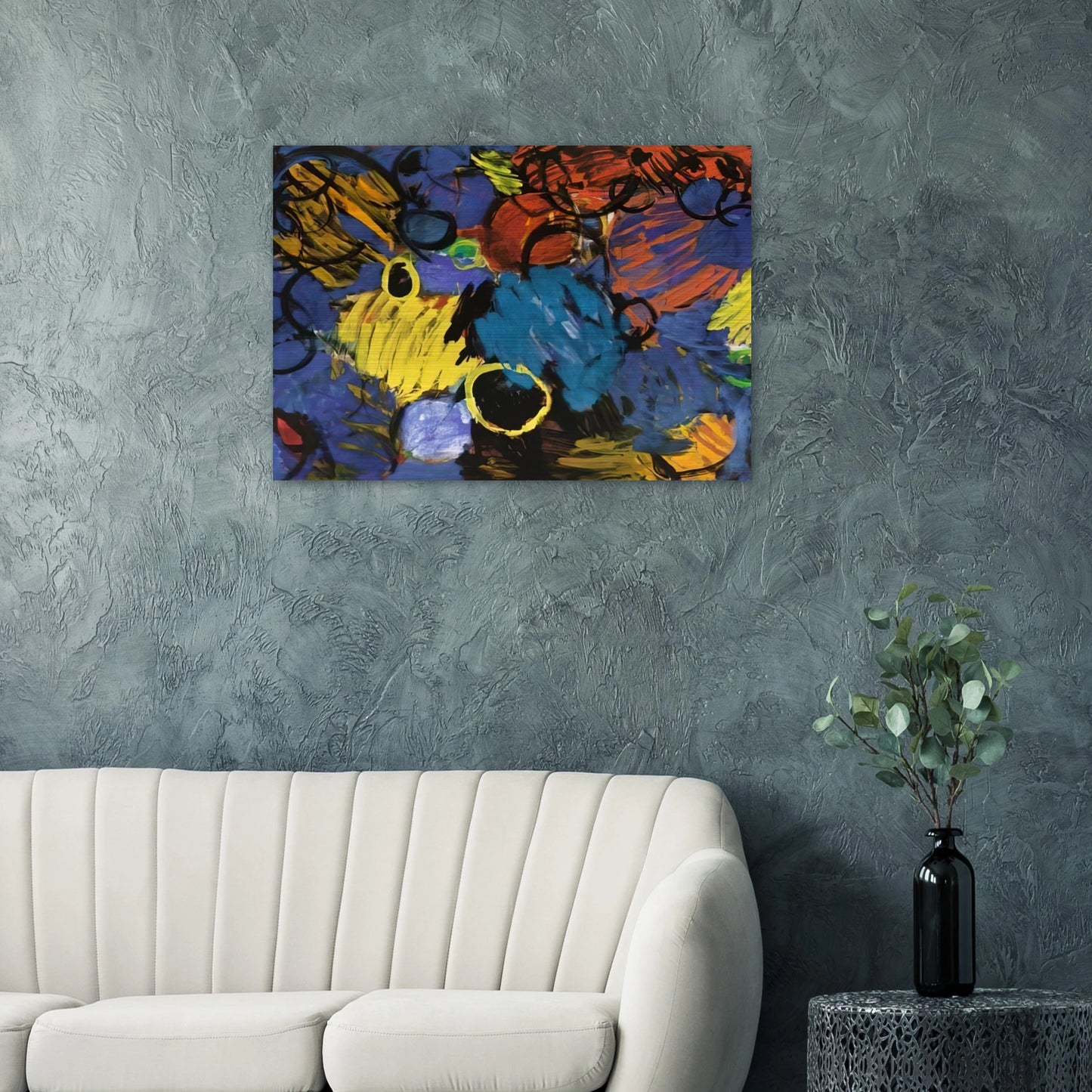 Motion - 1962 - Ernst Wilhelm Nay Brushed Aluminum Print - 70x100 cm / 28x40 inches | Ernst Wilhelm Nay Aluminum Print | Ernst Wilhelm Nay Prints