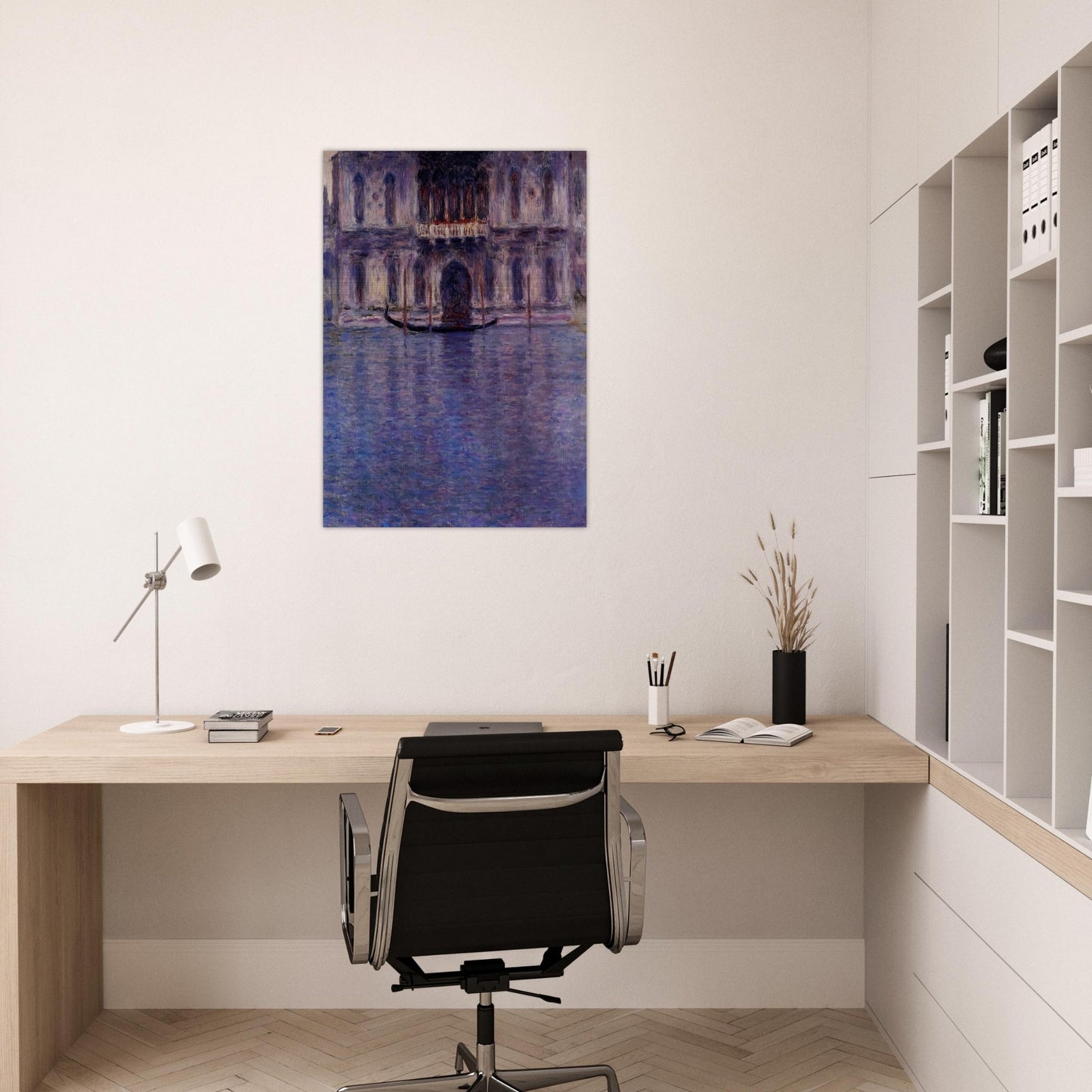 Palazzo Contarini 2 - claude monet Brushed Aluminum Print - 70x100 cm / 28x40 inches | claude monet Aluminum Print | claude monet Prints