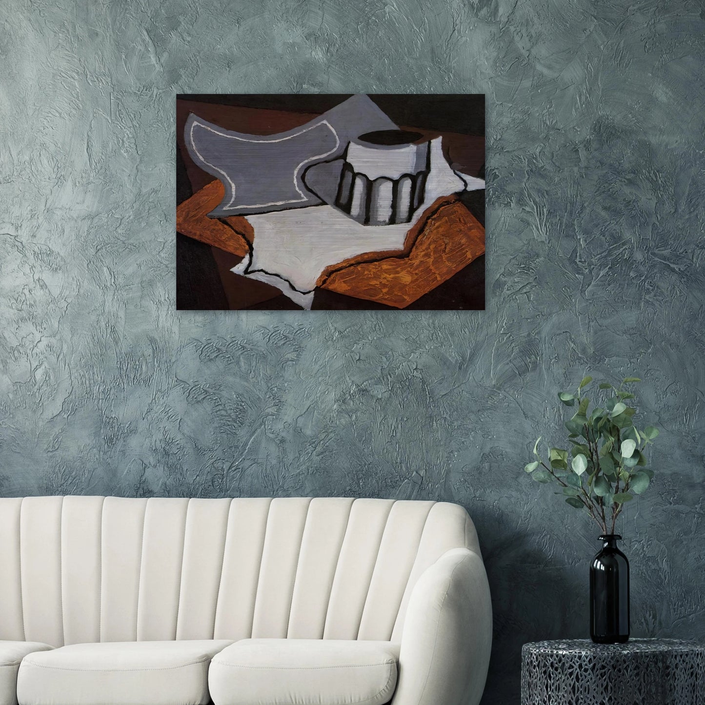 THE GOBLET 1927 - Juan Gris Brushed Aluminum Print - 70x100 cm / 28x40 inches | Juan Gris Aluminum Print | Juan Gris Prints
