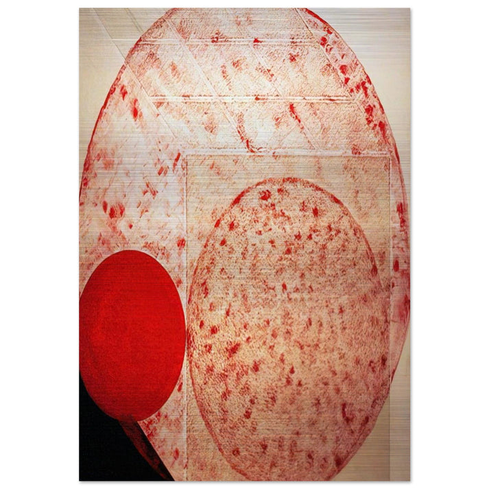 Painting. Red - 1987 - Lygia Pape Brushed Aluminum Print - 70x100 cm / 28x40 inches | Lygia Pape Aluminum Print | Lygia Pape Prints