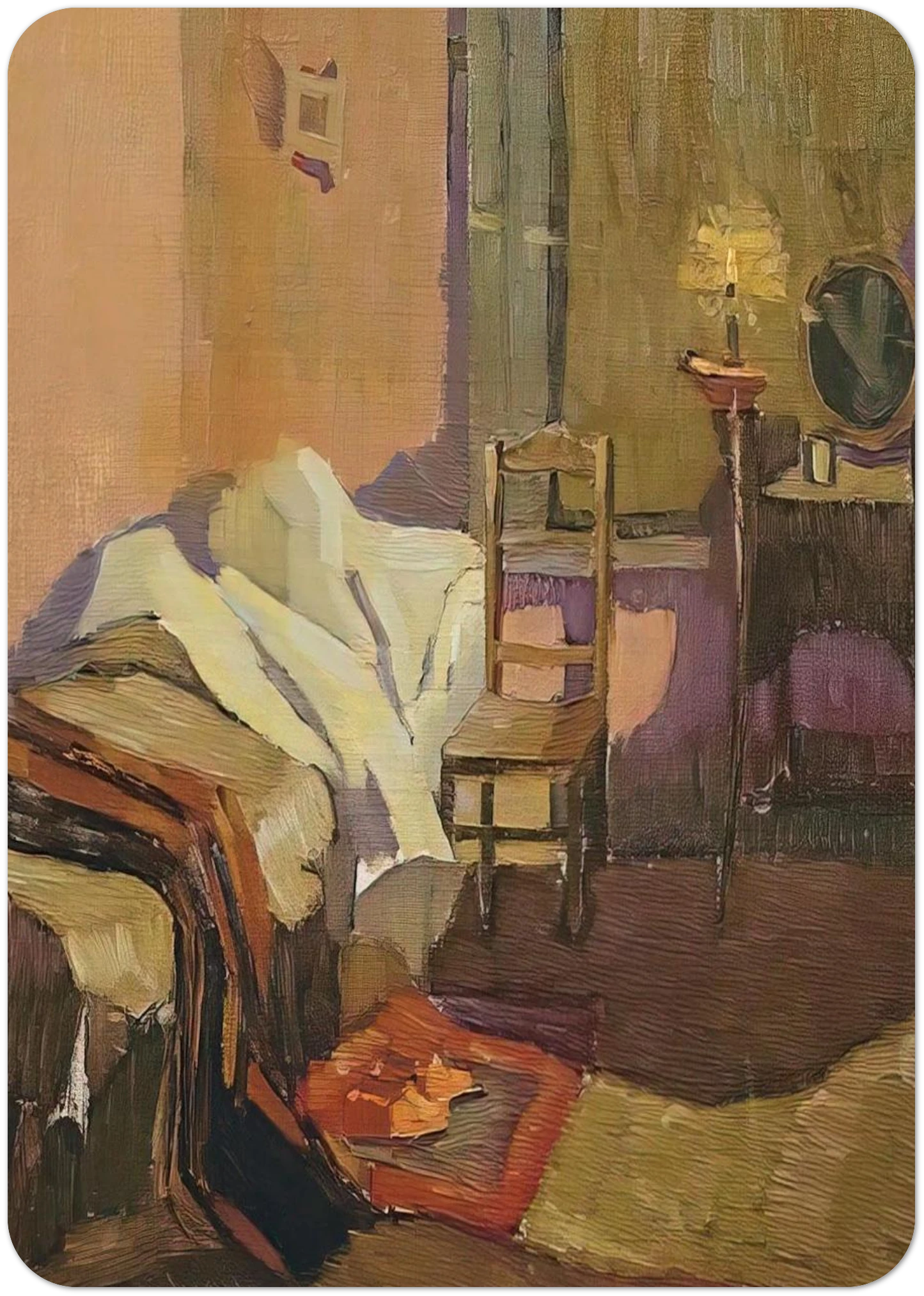 Bed time - 1922 By Grace Cossington Smith Pack of 10 Post Cards | Grace Cossington Smith Post Cards | A6 (10.5 x 14.8 cm) - 4.1 x 5.8 inches