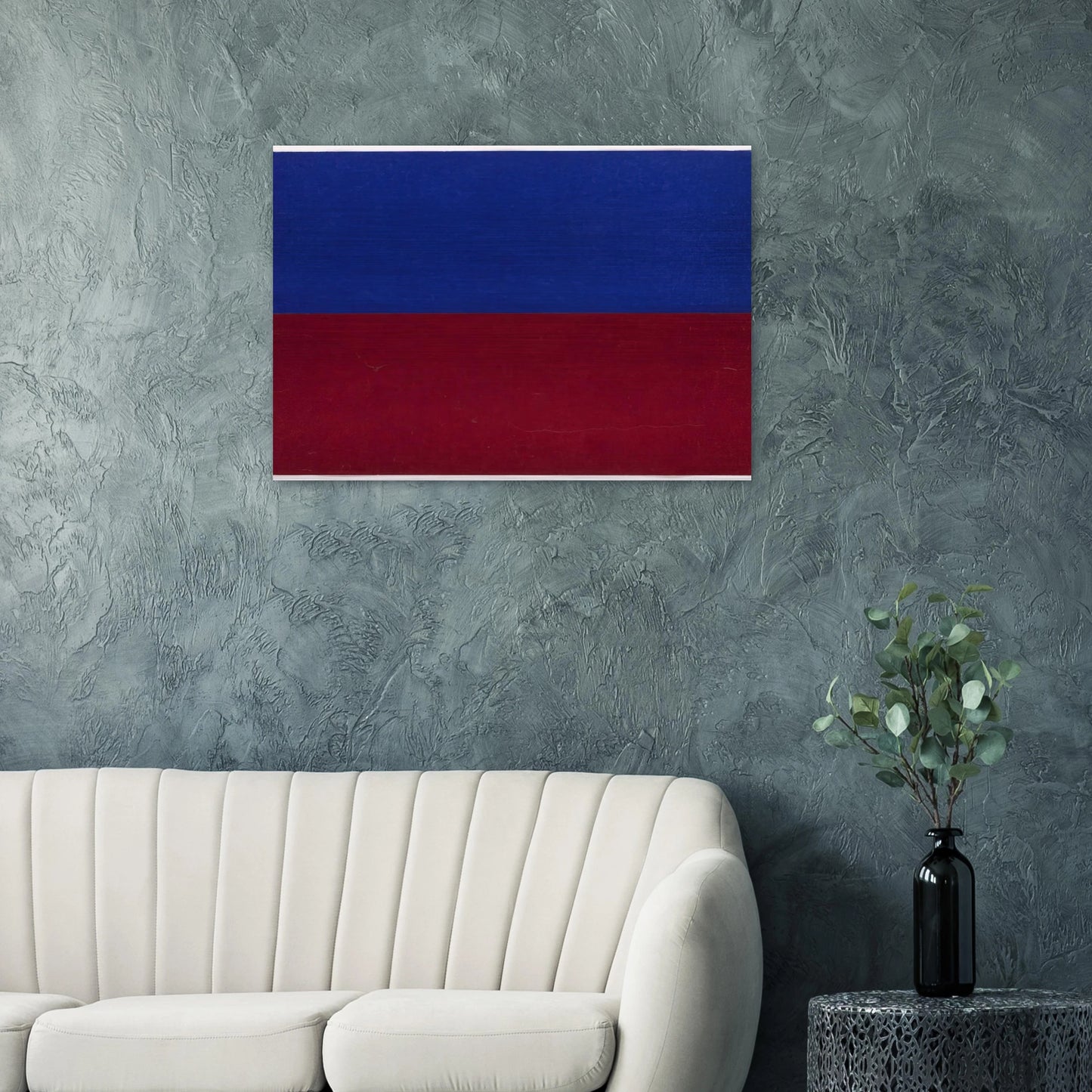 Blue and Red - Ellsworth Kelly Brushed Aluminum Print - 70x100 cm / 28x40 inches | Ellsworth Kelly Aluminum Print | Ellsworth Kelly Prints