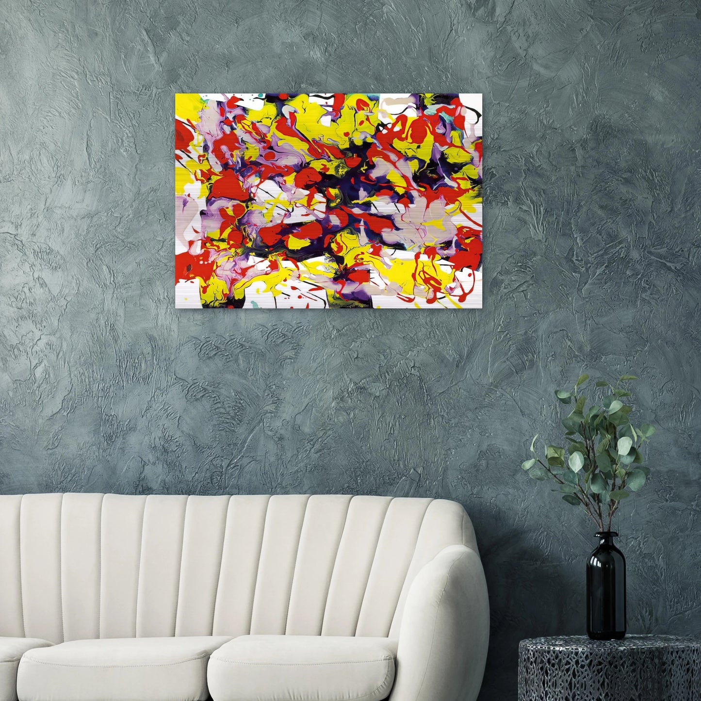 Untitled SFP94-69 SFF 1743 - Sam Francis Brushed Aluminum Print - 70x100 cm / 28x40 inches | Sam Francis Aluminum Print | Sam Francis Prints