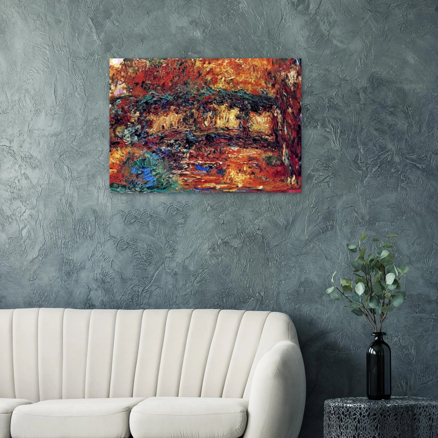 The Japanese Bridge 7 - claude monet Brushed Aluminum Print - 70x100 cm / 28x40 inches | claude monet Aluminum Print | claude monet Prints