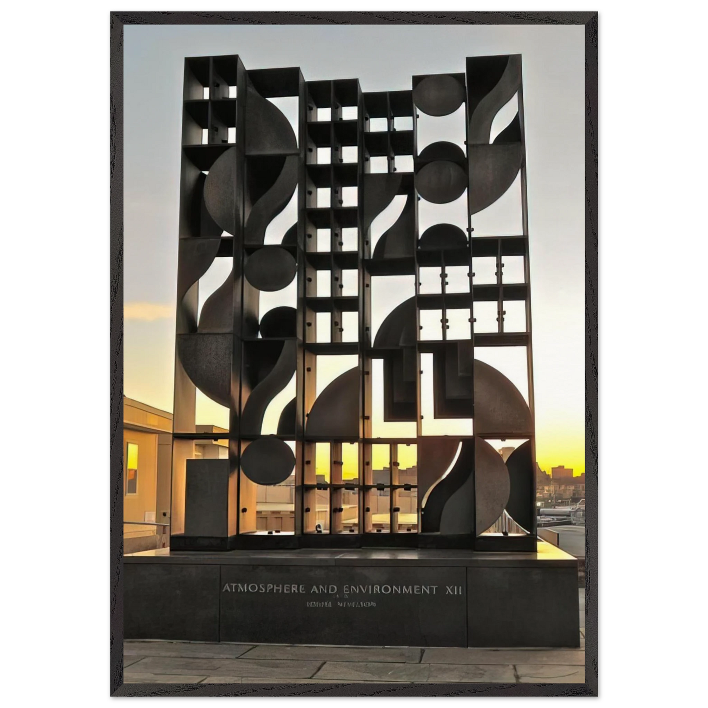 ATMOSHERE AND ENVIRONMENT XII 1970 - Louise Nevelson 70x100 cm / 28x40 inches Framed Art Print – Black Wooden Frame