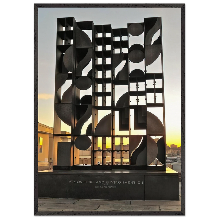 ATMOSHERE AND ENVIRONMENT XII 1970 - Louise Nevelson 70x100 cm / 28x40 inches Framed Art Print – Black Wooden Frame