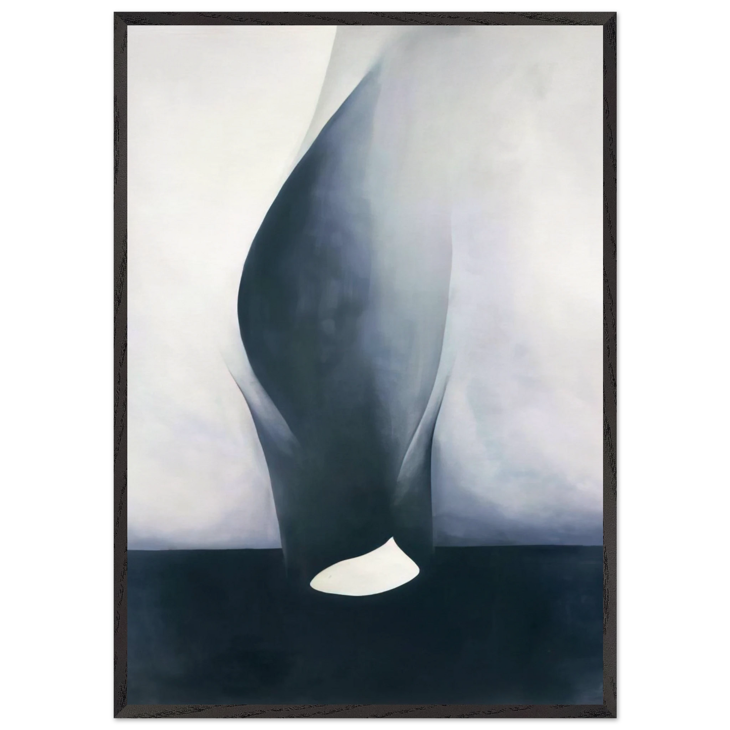 Shell and Old Shingle VI - Georgia OKeeffe 70x100 cm / 28x40 inches Framed Art Print – Black Wooden Frame