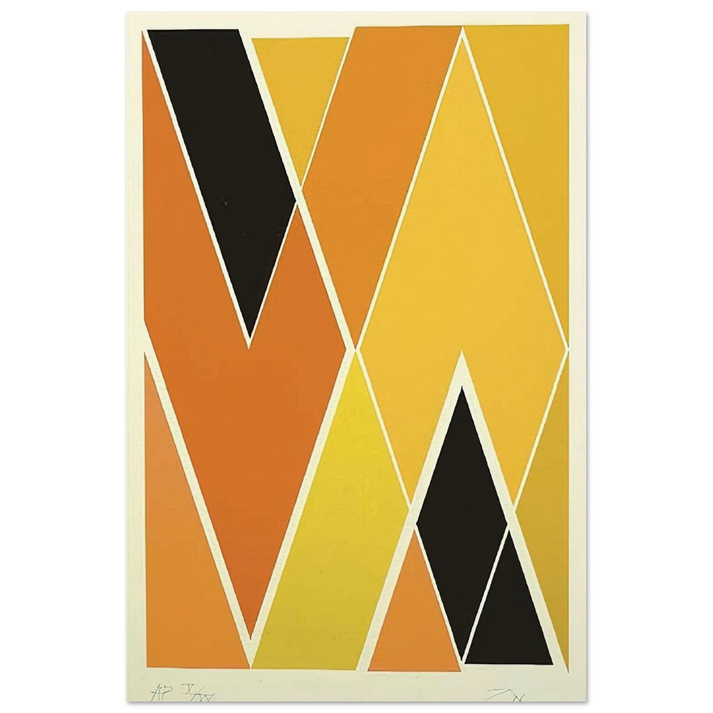 Double Diamond - Hard Edge Painting - Larry Zox Art Prints - 100x150 cm / 40x60″ inches | Larry Zox Poster | Larry Zox Prints