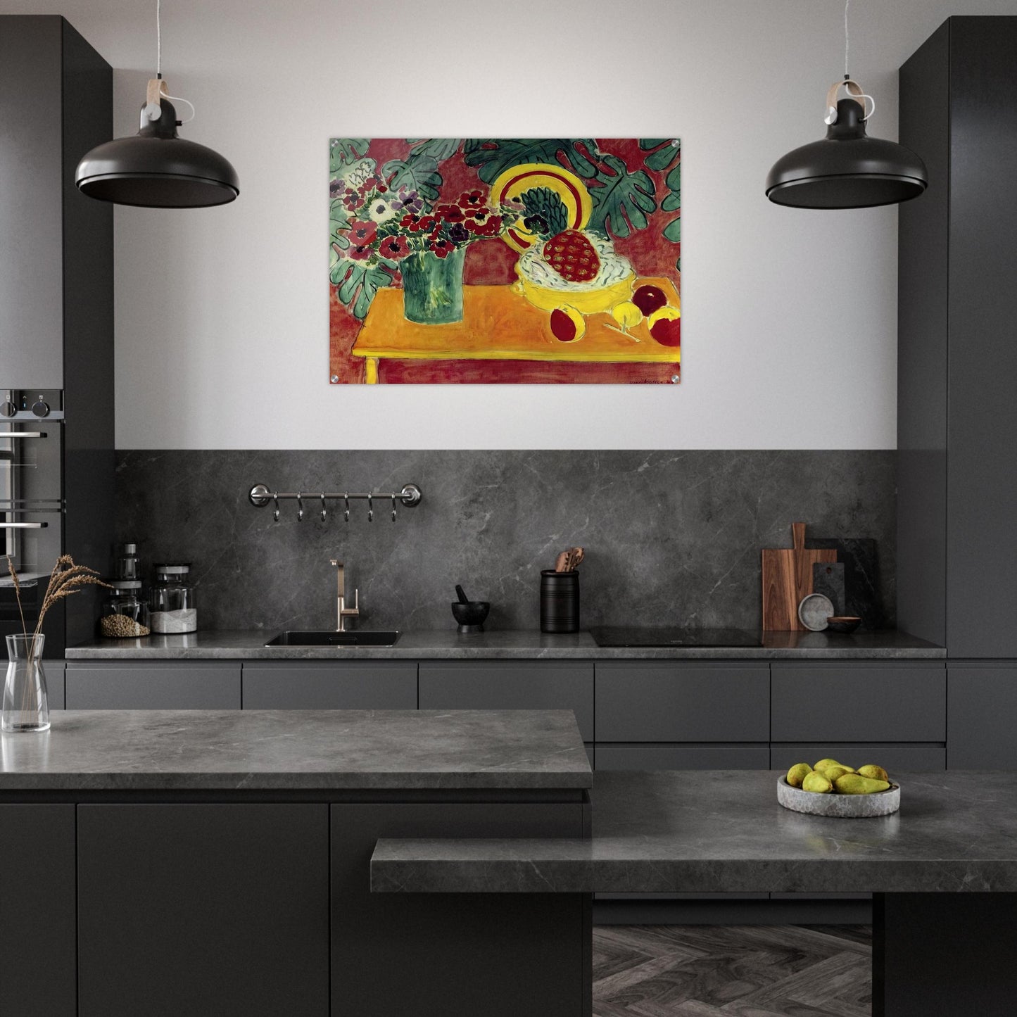 PINEAPPLE AND ANEMONES 1940 - Henri Matisse Acrylic Print - 70x100 cm / 28x40″ inches