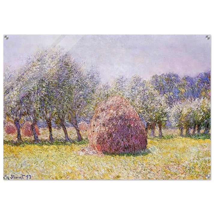 Haystack - claude monet Acrylic Print - 70x100 cm / 28x40″ inches | claude monet Wall Art | claude monet Prints