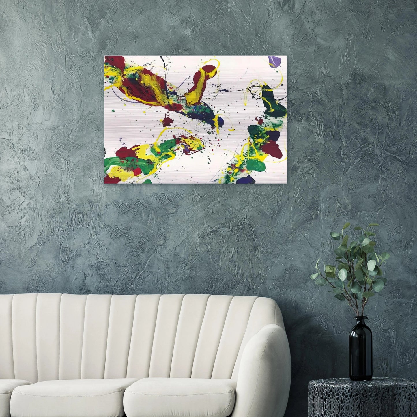 Hail Hailey - Sam Francis Brushed Aluminum Print - 70x100 cm / 28x40 inches | Sam Francis Aluminum Print | Sam Francis Prints