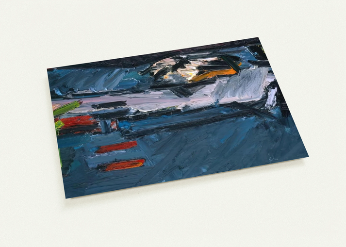 FIGURE ON A BED 1970 By Frank Auerbach Pack of 10 Post Cards | Frank Auerbach Post Cards | A6 (10.5 x 14.8 cm) - 4.1 x 5.8 inches