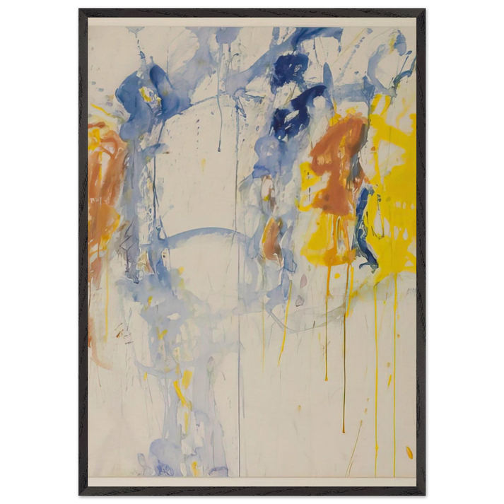 Painting - Sam Francis 70x100 cm / 28x40 inches Framed Art Print – Black Wooden Frame
