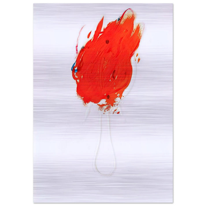 UNTITLED FLAME AND MIRROR 1967 - Antoni Tapies Brushed Aluminum Print - 70x100 cm / 28x40 inches | Antoni Tapies Aluminum Print | Antoni Tapies Prints