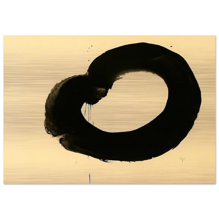 Untitled - Art Informel, Zen - Jiro Yoshihara Brushed Aluminum Print - 70x100 cm / 28x40 inches | Jiro Yoshihara Aluminum Print | Jiro Yoshihara Prints