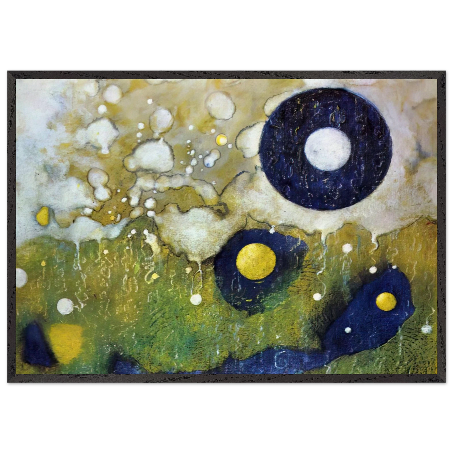 Configuration No6 - Max Ernst 70x100 cm / 28x40 inches Framed Art Print – Black Wooden Frame