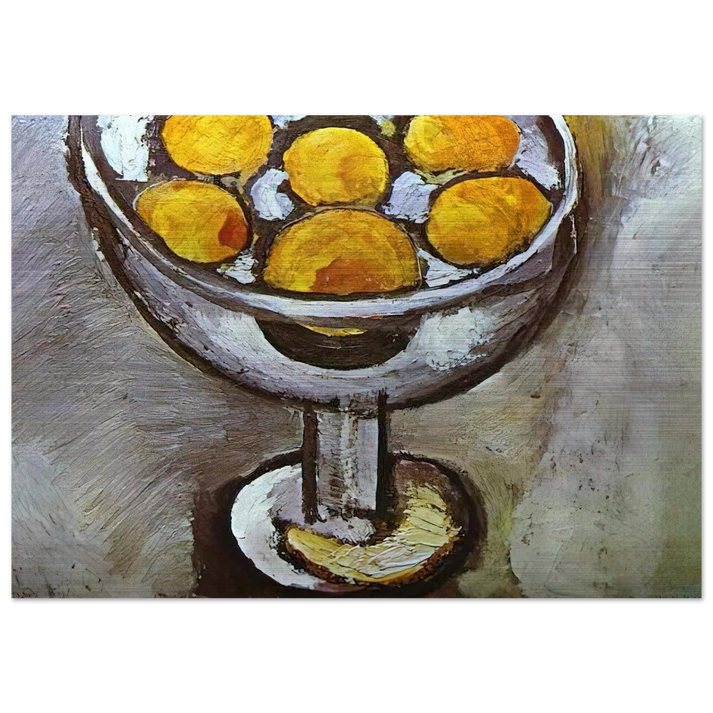 A VASE WITH ORANGES - Henri Matisse Brushed Aluminum Print - 70x100 cm / 28x40 inches | Henri Matisse Aluminum Print | Henri Matisse Prints