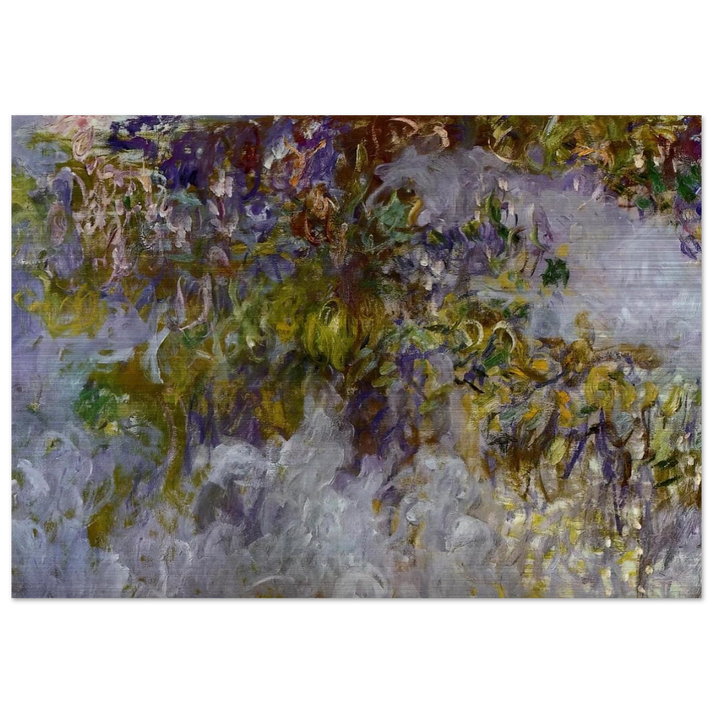 Wisteria left half - claude monet Brushed Aluminum Print - 70x100 cm / 28x40 inches | claude monet Aluminum Print | claude monet Prints