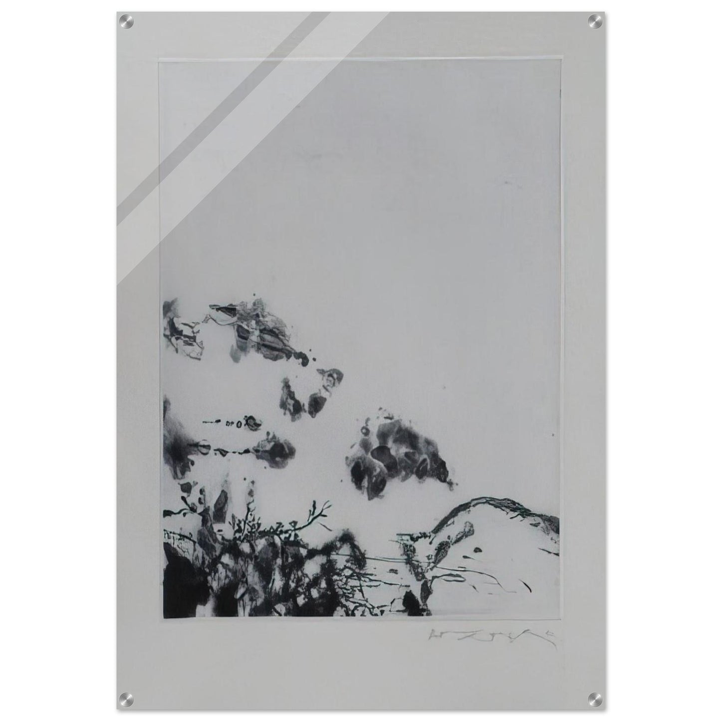ANNONCIATION AND MOMENTS 383 1994 - Zao Wou-Ki Acrylic Print - 70x100 cm / 28x40″ inches | Zao Wou-Ki Wall Art | Zao Wou-Ki Prints