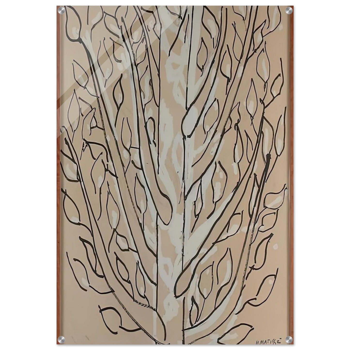 THE TREE 1951 - Henri Matisse Acrylic Print - 70x100 cm / 28x40″ inches