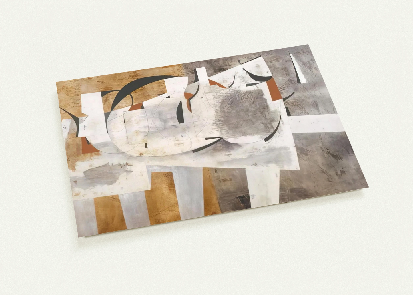 August 1956 Val d'Orcia - 1956 By Ben Nicholson Pack of 10 Post Cards | Ben Nicholson Post Cards | A6 (10.5 x 14.8 cm) - 4.1 x 5.8 inches