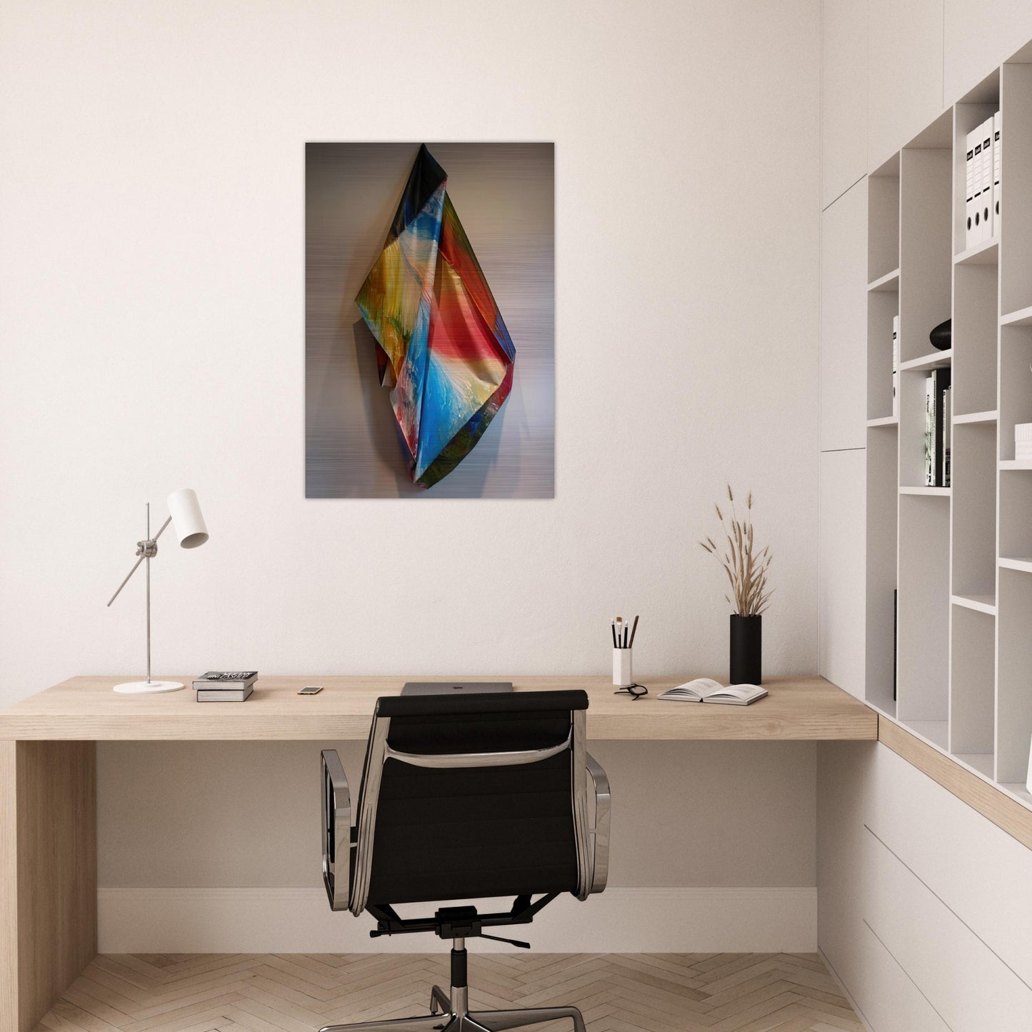 Tempo Series #2 - Sam Gilliam Brushed Aluminum Print - 70x100 cm / 28x40 inches | Sam Gilliam Aluminum Print | Sam Gilliam Prints