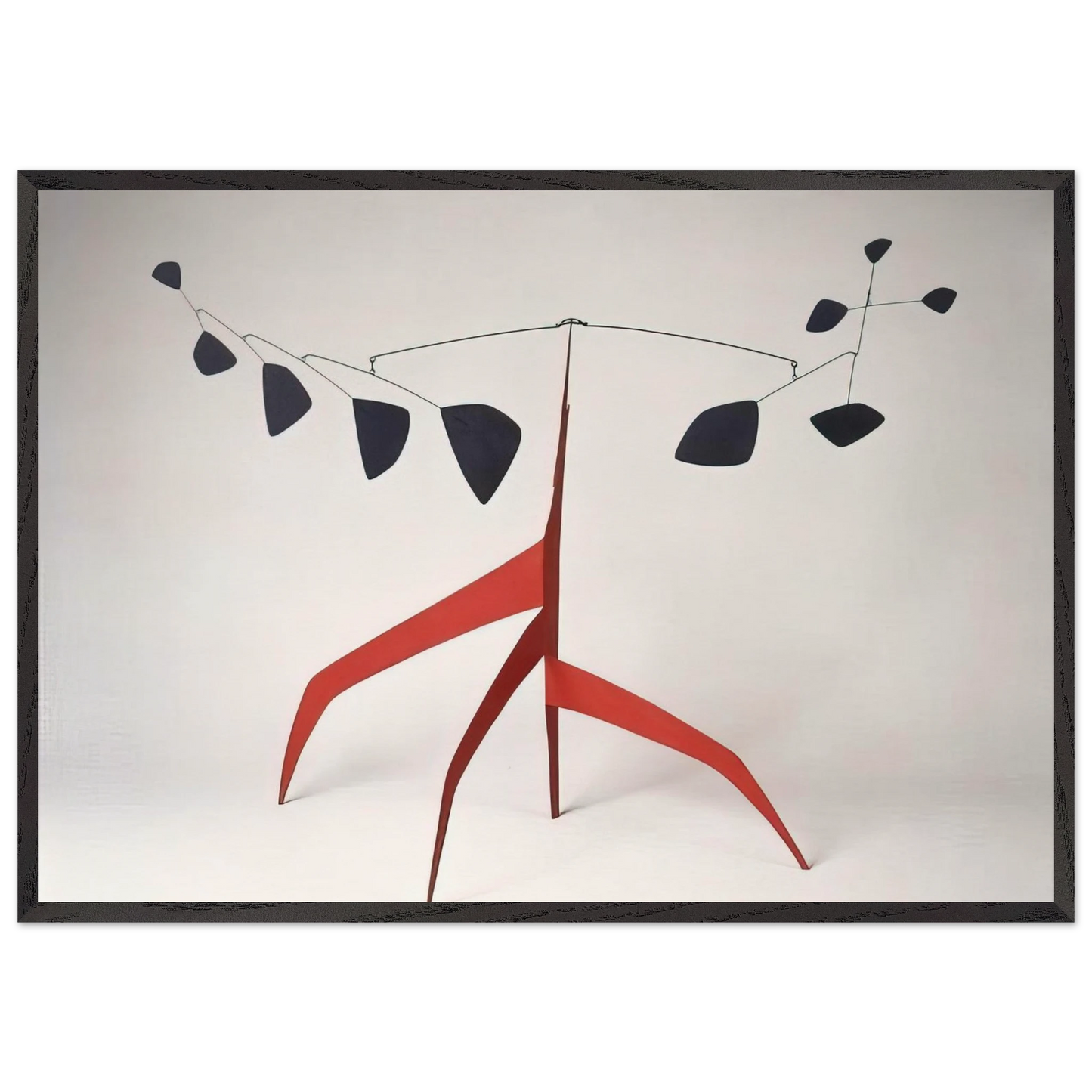 SOUTHERN CROSS MAQUETTE 1963 - Alexander Calder 70x100 cm / 28x40 inches Framed Art Print – Black Wooden Frame