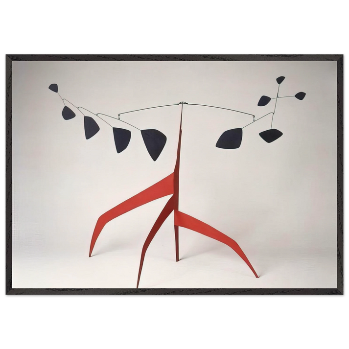 SOUTHERN CROSS MAQUETTE 1963 - Alexander Calder 70x100 cm / 28x40 inches Framed Art Print – Black Wooden Frame