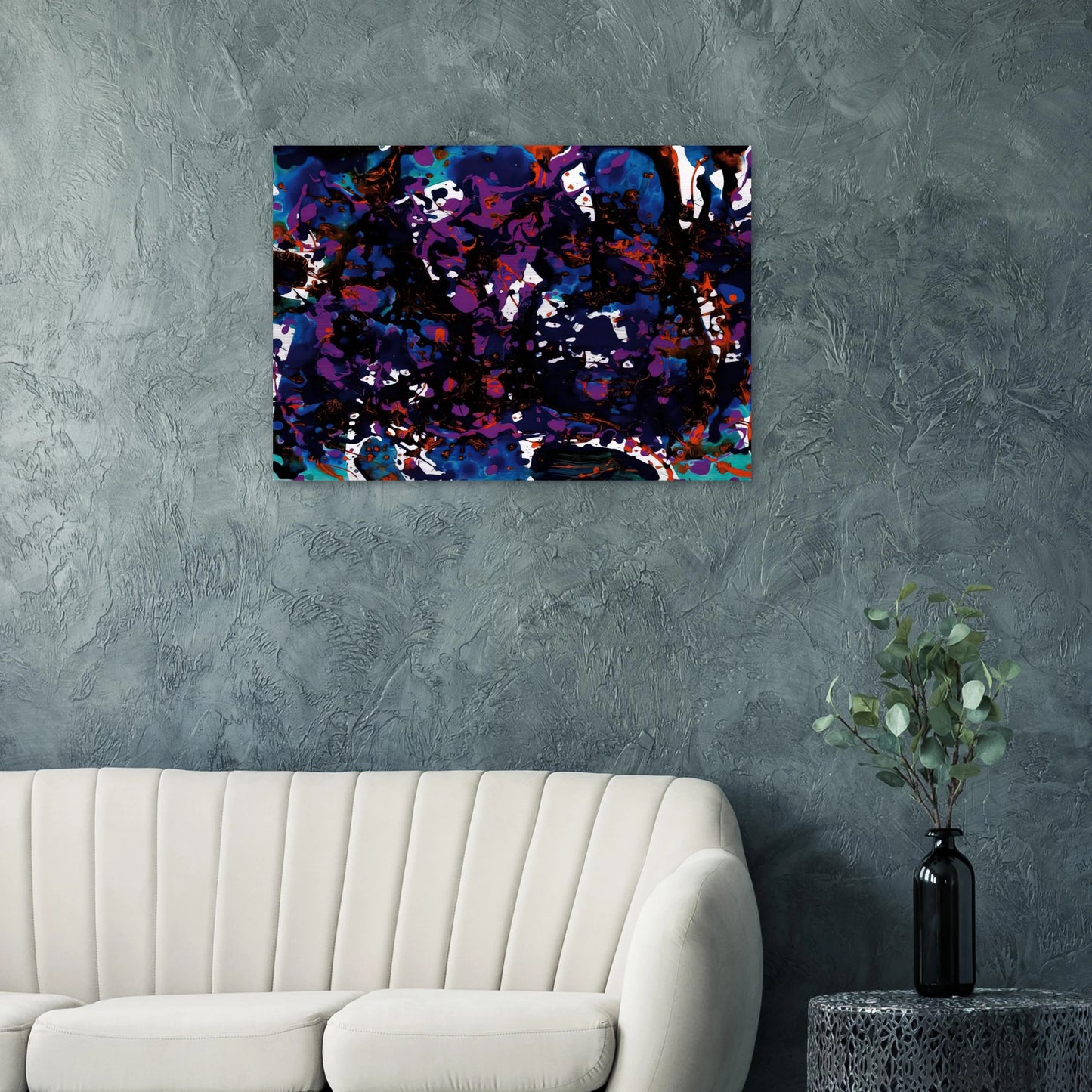 Untitled SFP94-3 SF94-024 - Sam Francis Brushed Aluminum Print - 70x100 cm / 28x40 inches | Sam Francis Aluminum Print | Sam Francis Prints