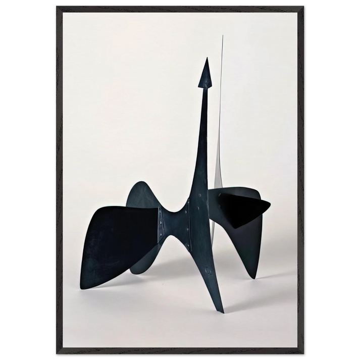 TEODELAPIO MAQUETTE II 1962 - Alexander Calder 70x100 cm / 28x40 inches Framed Art Print – Black Wooden Frame