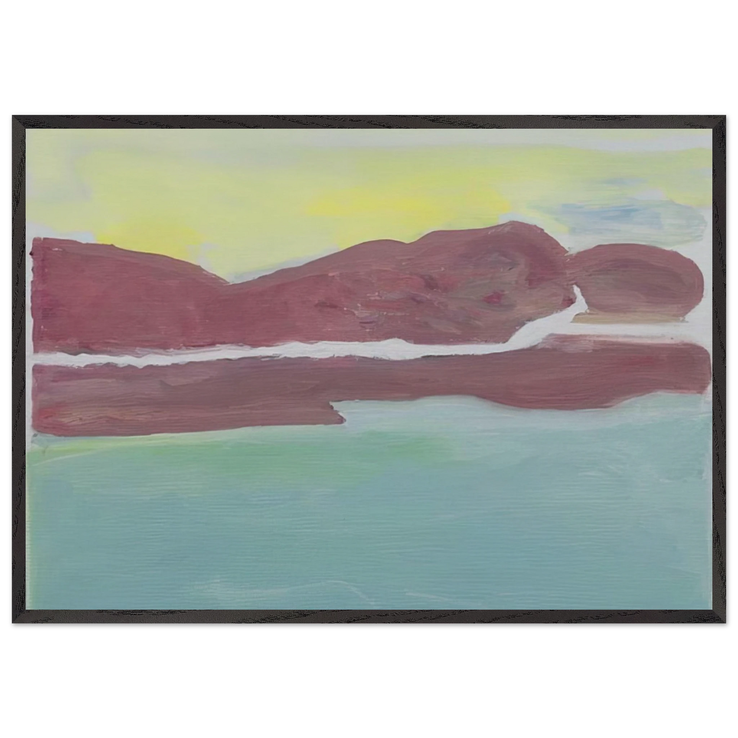Untitled - 2005 N2 - Raoul De Keyser 70x100 cm / 28x40 inches Framed Art Print – Black Wooden Frame