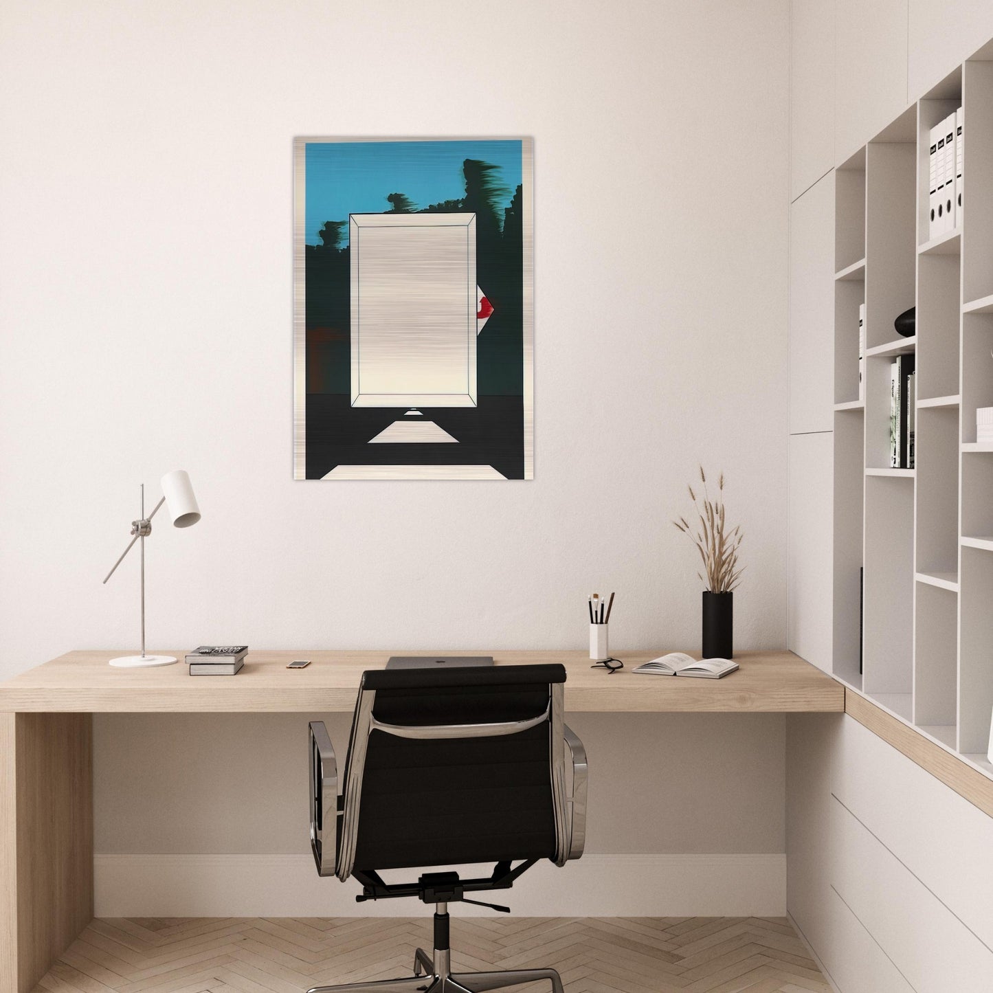 Untitled - 1966 - Allan D Arcangelo Brushed Aluminum Print - 70x100 cm / 28x40 inches | Allan D Arcangelo Aluminum Print | Allan D Arcangelo Prints