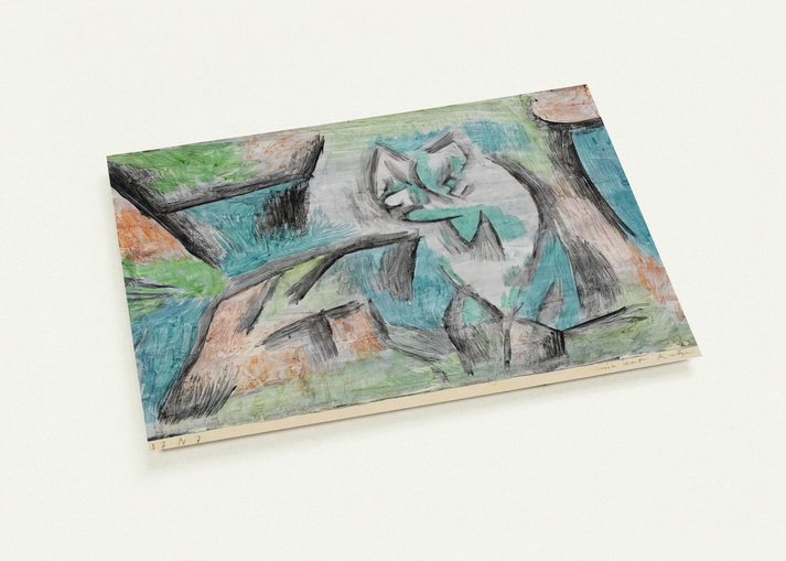 A KIND OF CAT 1937 By Paul Klee Pack of 10 Post Cards | Paul Klee Post Cards | A6 (10.5 x 14.8 cm) - 4.1 x 5.8 inches