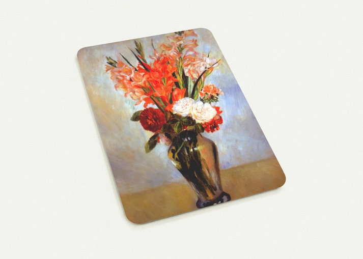Gladioli By Pierre-Auguste Renoir Pack of 10 Post Cards | Pierre-Auguste Renoir Post Cards | A6 (10.5 x 14.8 cm) - 4.1 x 5.8 inches