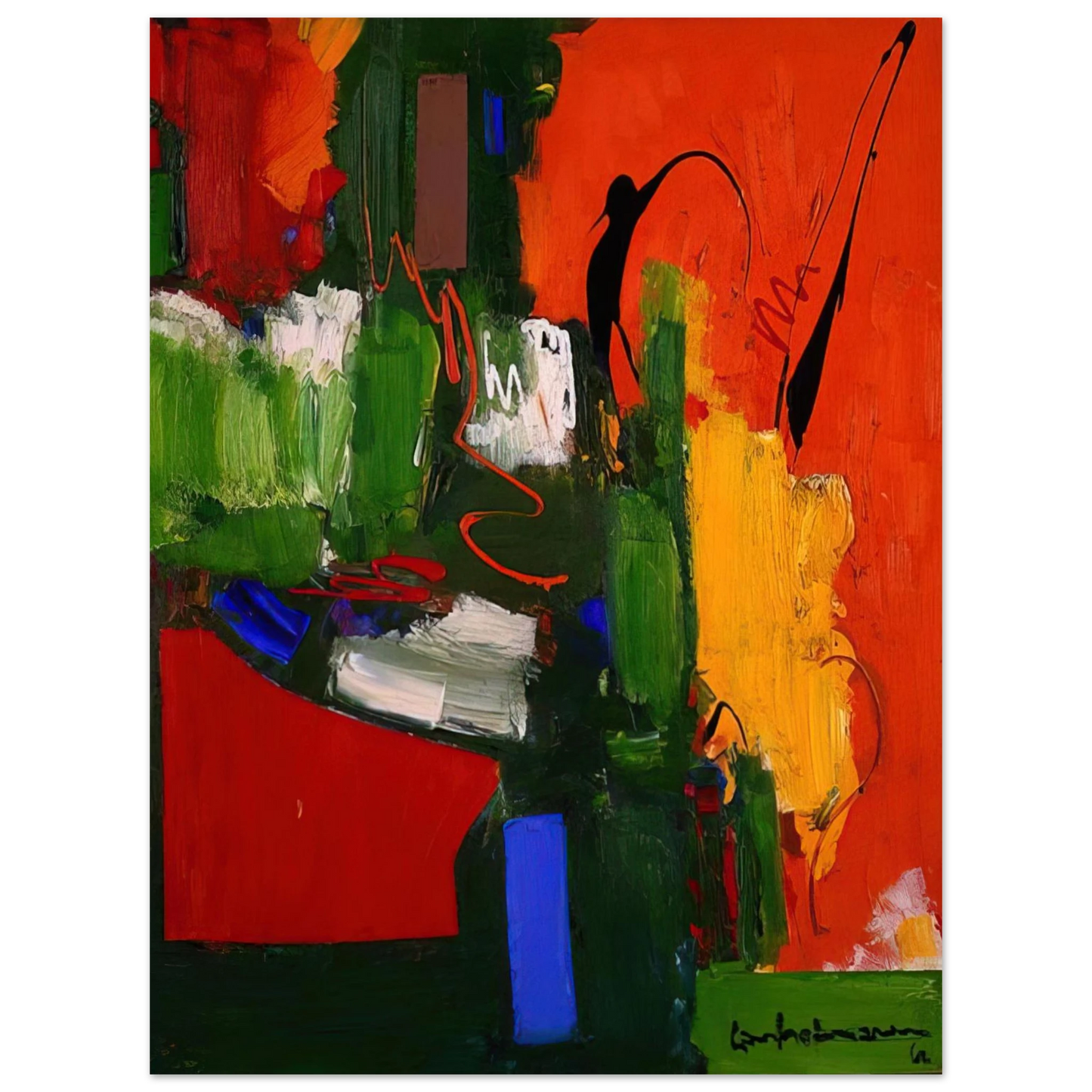 Hans Hofmann - The Lark 75x100 cm / 30x40inches Fine Art Poster