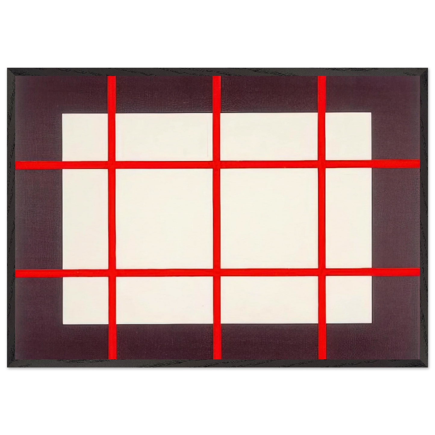 Untitled from Artists Against Torture Portfolio - 1993 - Donald Judd 70x100 cm / 28x40 inches Framed Art Print – Black Wooden Frame