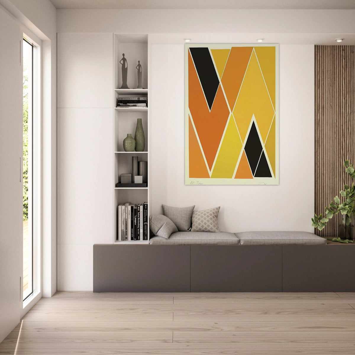 Double Diamond - Hard Edge Painting - Larry Zox Art Prints - 100x150 cm / 40x60″ inches | Larry Zox Poster | Larry Zox Prints