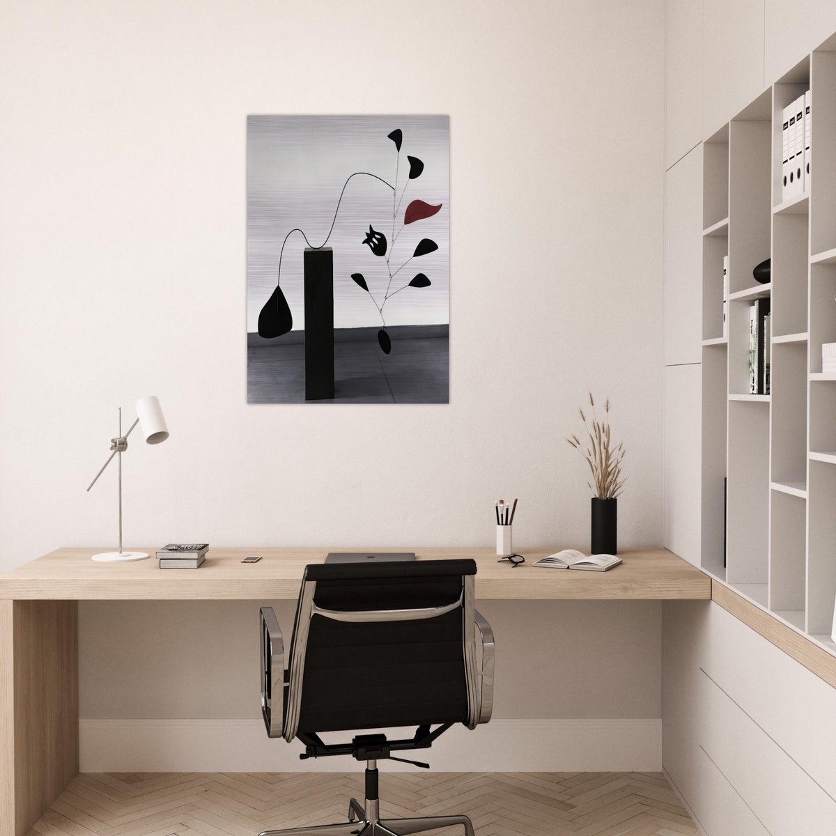 POMEGRANATE 1949 - Alexander Calder Brushed Aluminum Print - 70x100 cm / 28x40 inches | Alexander Calder Aluminum Print | Alexander Calder Prints