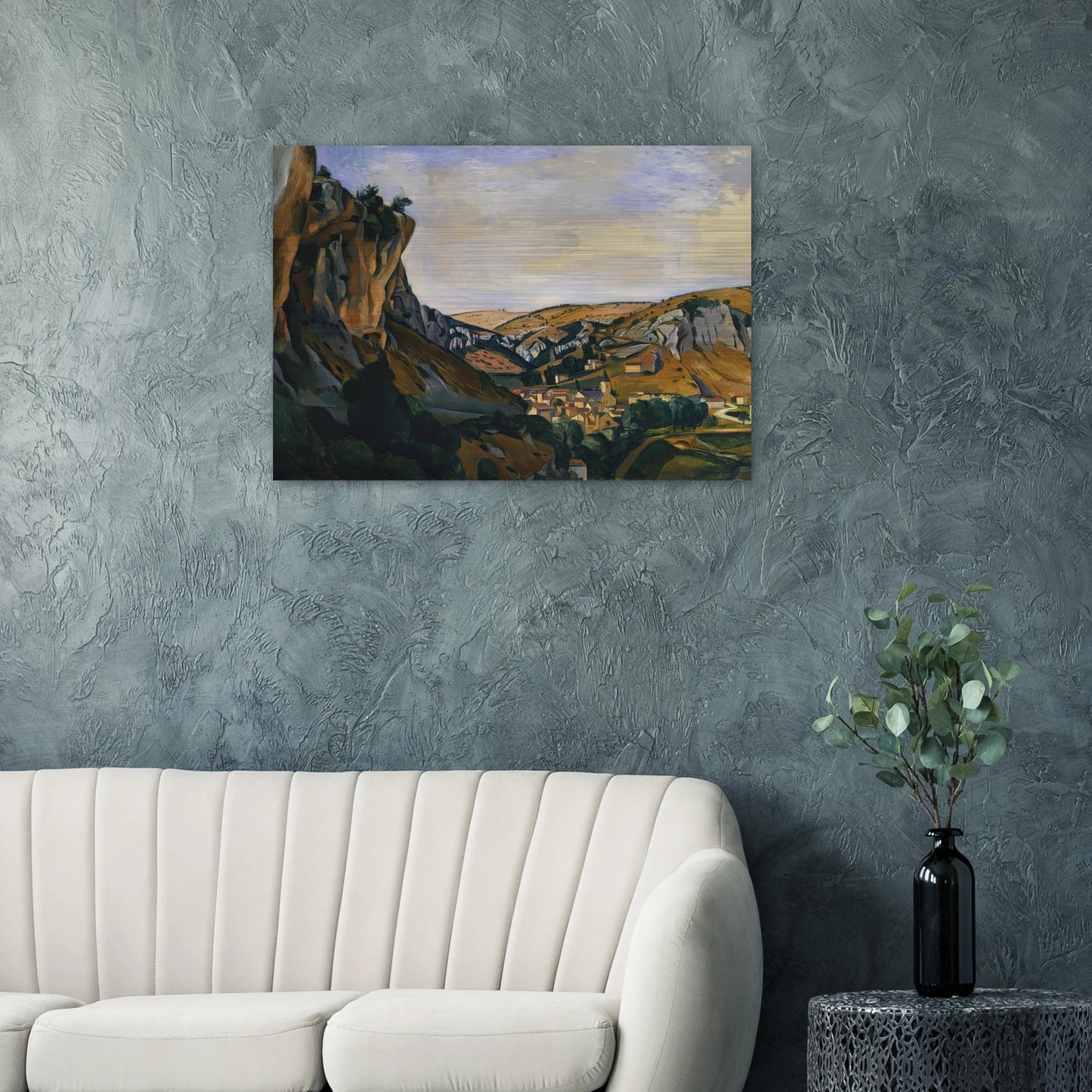 VALLEY OF THE LOT AT VERS 1912 - Andre Derain Brushed Aluminum Print - 70x100 cm / 28x40 inches | Andre Derain Aluminum Print | Andre Derain Prints