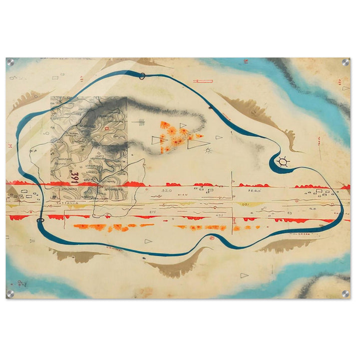 Cosmic Map - 1930 - Bruno Munari Acrylic Print - 70x100 cm / 28x40″ inches