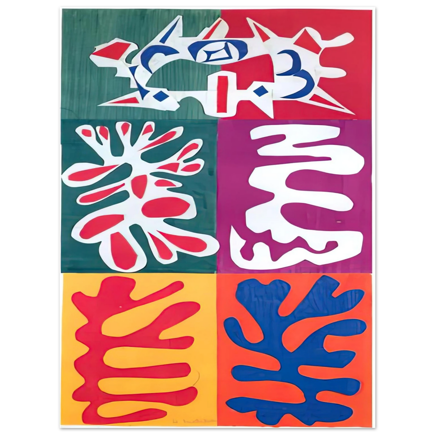 Henri Matisse - PANEL WITH MASK 1947 75x100 cm / 30x40inches Fine Art Poster