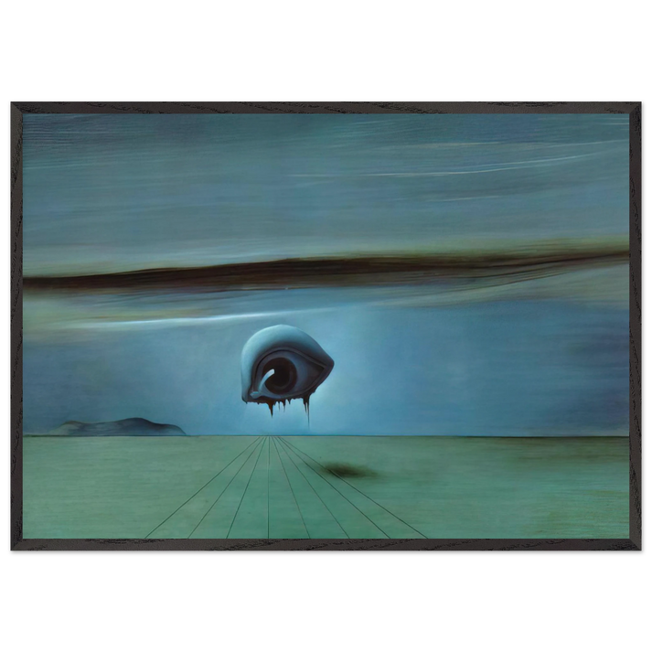 THE EYE - Salvador Dali 70x100 cm / 28x40 inches Framed Art Print – Black Wooden Frame