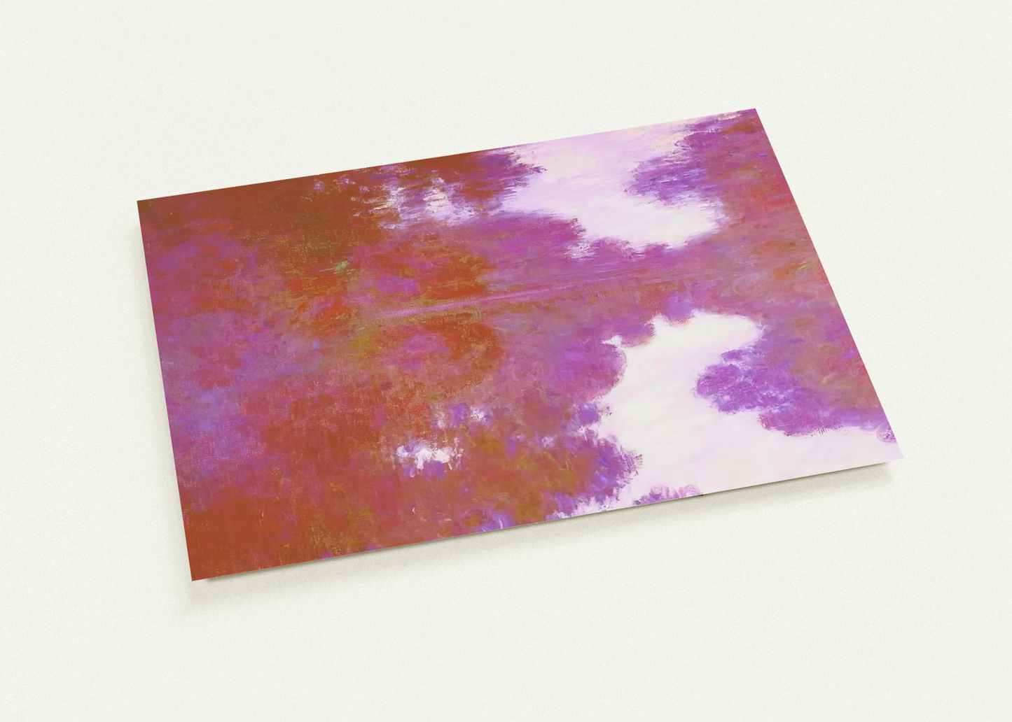 Misty Morning on the Seine, Mauve By claude monet Pack of 10 Post Cards | claude monet Post Cards | A6 (10.5 x 14.8 cm) - 4.1 x 5.8 inches