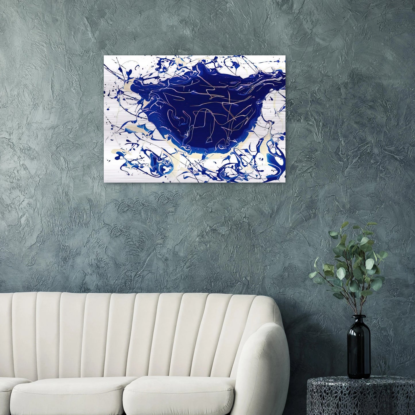 Untitled SFP92-15 SFF1671 - Sam Francis Brushed Aluminum Print - 70x100 cm / 28x40 inches | Sam Francis Aluminum Print | Sam Francis Prints