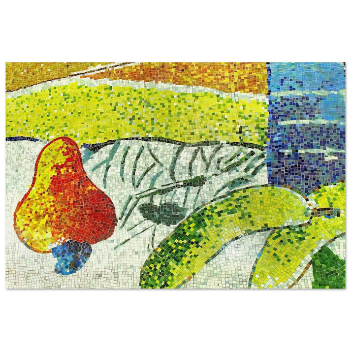 Caju e Bananas - Naïve Art Primitivism - Aldemir Martins Art Prints - 100x150 cm / 40x60″ inches | Aldemir Martins Poster | Aldemir Martins Prints