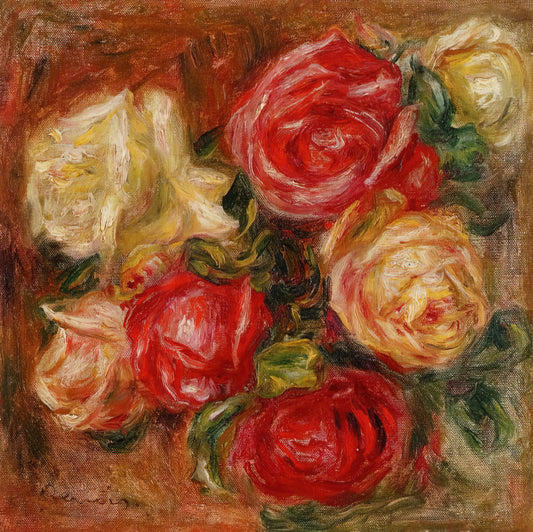 A Journey Through Light and Joy: Exploring Renoir Artwork - Bouquet of Flowers by Pierre-Auguste Renoir